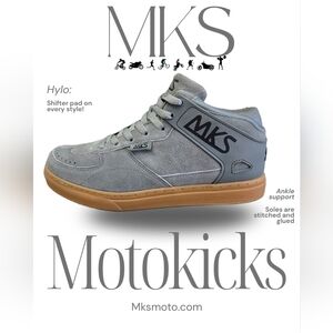 Motokicks Gray and Tan Sneakers for Men